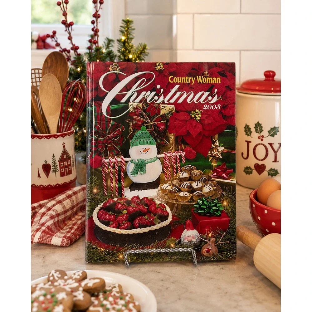 Vintage Country Woman Christmas 2003 HC Book Recipes Crafts Holiday Decor